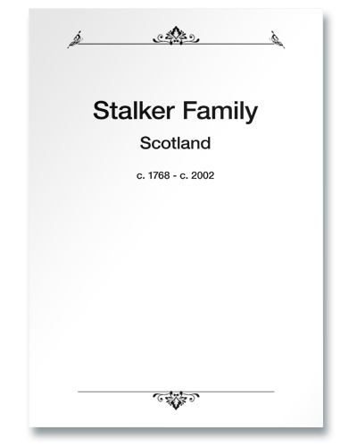 Stalker Family History PDF click to open